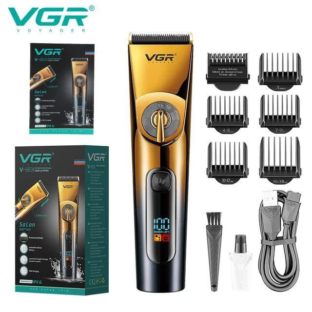 ماشین اصلاح مو سر و صورت وی جی ار مدل V-663