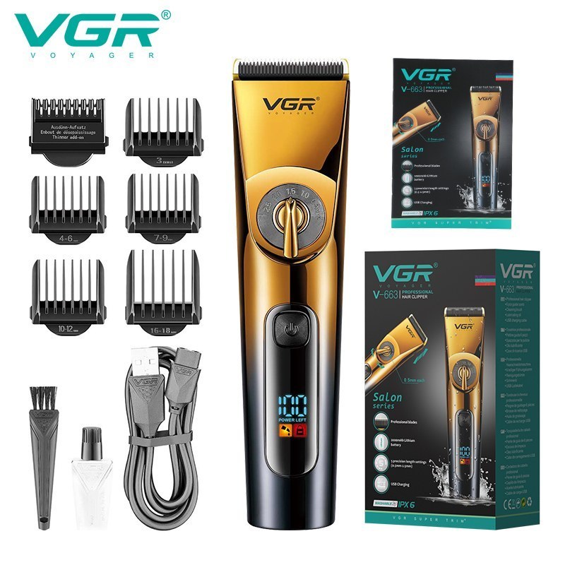 ماشین اصلاح مو سر و صورت وی جی ار مدل V-663