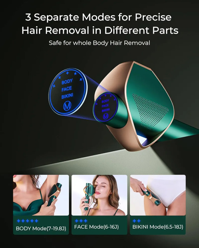 لیزر موهای زائد LUBEX D-1196B مدل | IPL خانگی با شات نامحدود و سرعت بالا