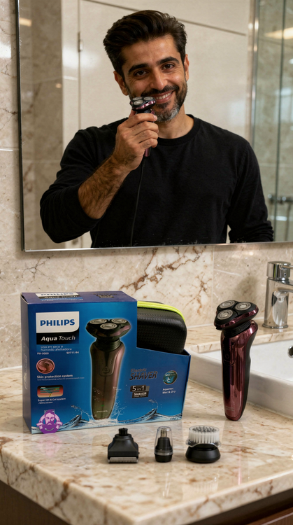 ماشین اصلاح وریش تراش فیلیپس 5 کاره PHILIPS SHAVER 9711/44