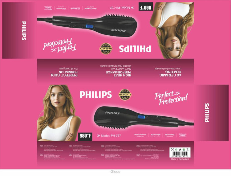 برس حرارتی صاف کننده مو فیلیپس (Philips) مدل PH-766