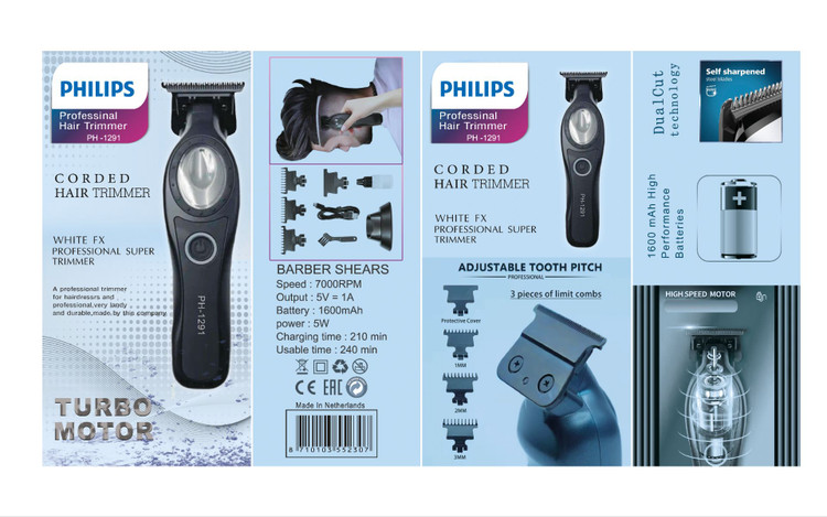 ماشین اصلاح وصفر زن حرفه ای فیلیپس مدل PH-1291