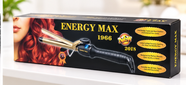 بابلیس و فر کننده موی انرژی مکس ENERGY MAX مدل Ref:11966 سایز 19/9